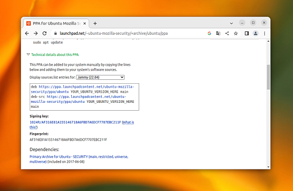 Добавления репозитория