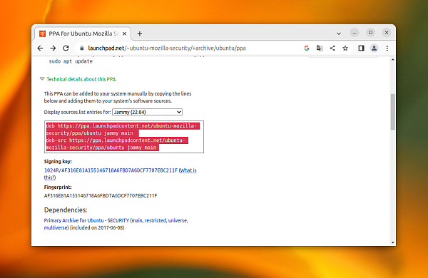 Запись о репозитории
