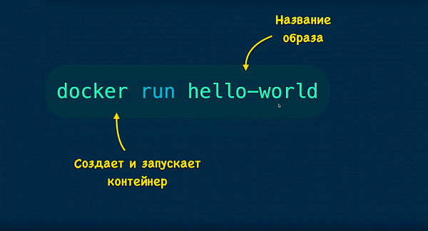Команда docker run Команда docker run