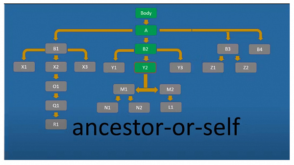 Ancestor-or-self Ancestor-or-self