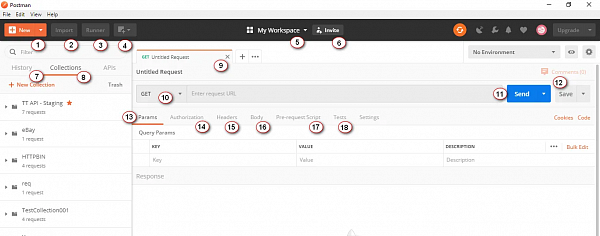 Интерфейс Postman