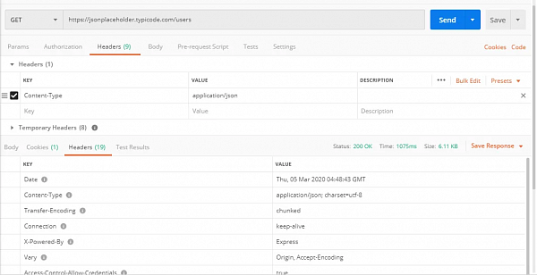 Хедеры ответа от сервера